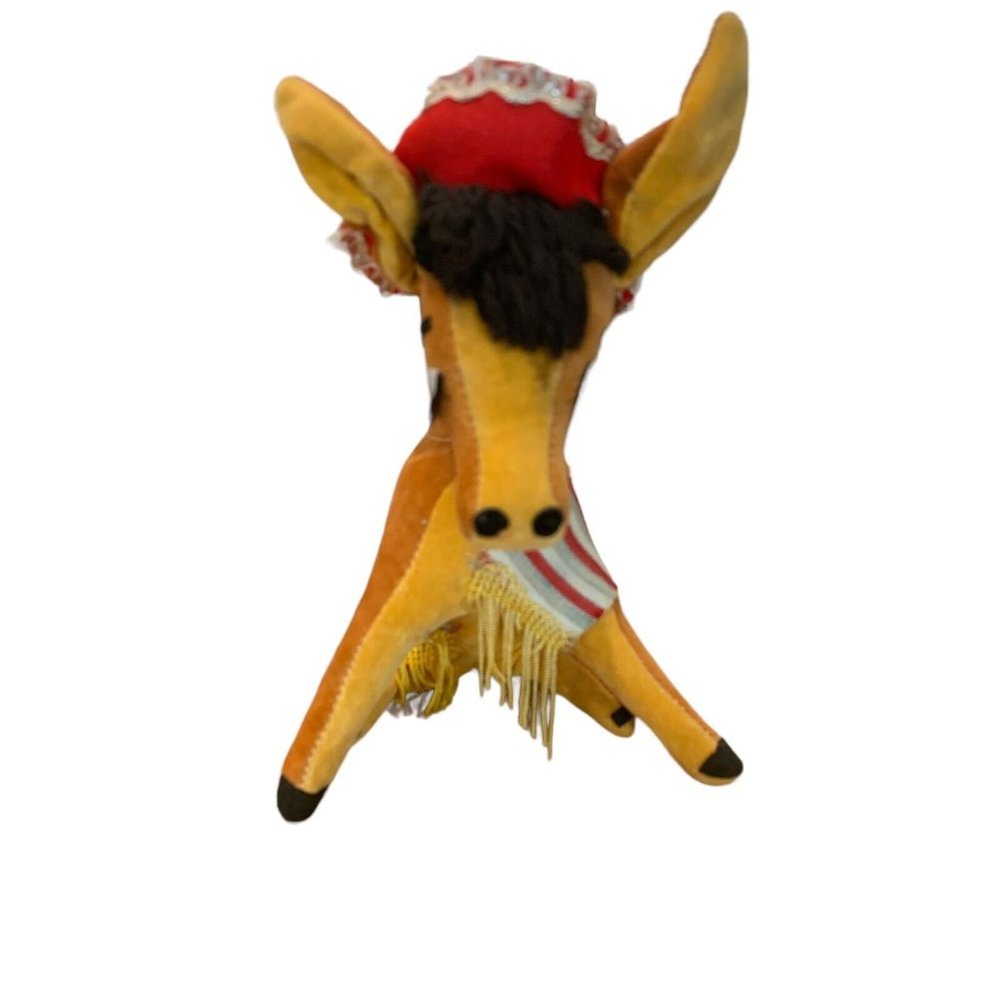 R Dakin Dream Pets Pancho 7" Donkey with Sombrero Stuffed Toy
